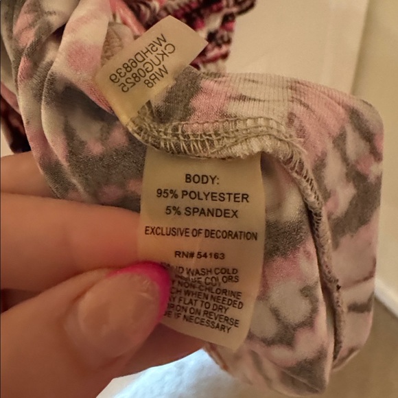 Calvin Klein Pink & Black Wrap Dress - Picture 5 of 5